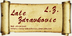 Lale Zdravković vizit kartica
